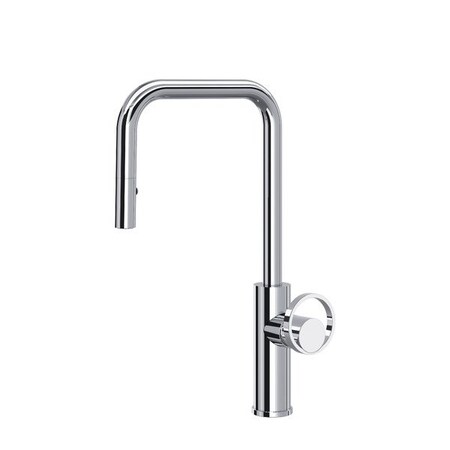 Rohl Eclissi Pull-Down Kitchen Faucet With U-Spout - Less Handle EC56D1APC